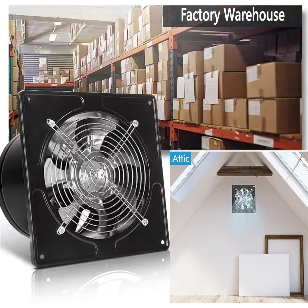 Ventilador de Escape Aydomer 20 cm con Interruptor para Pared