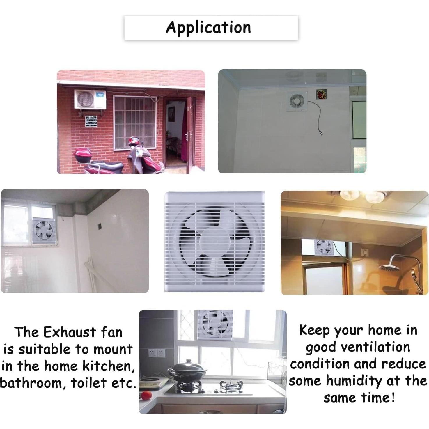 Ventilador de Escape Reversible Nalle 10" para Baño y Garaje