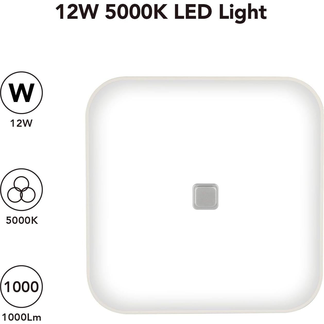 Ventilador de Baño OREiN con Luz LED 100 CFM 1.5 Sones
