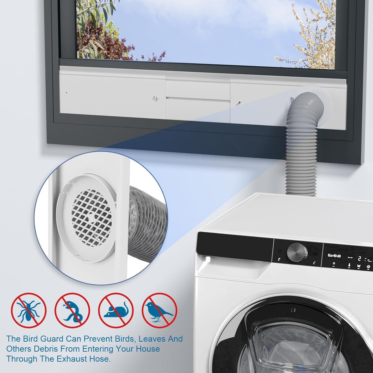 Kit de Ventilación de Ventana PURTEERY 4" Ajustable