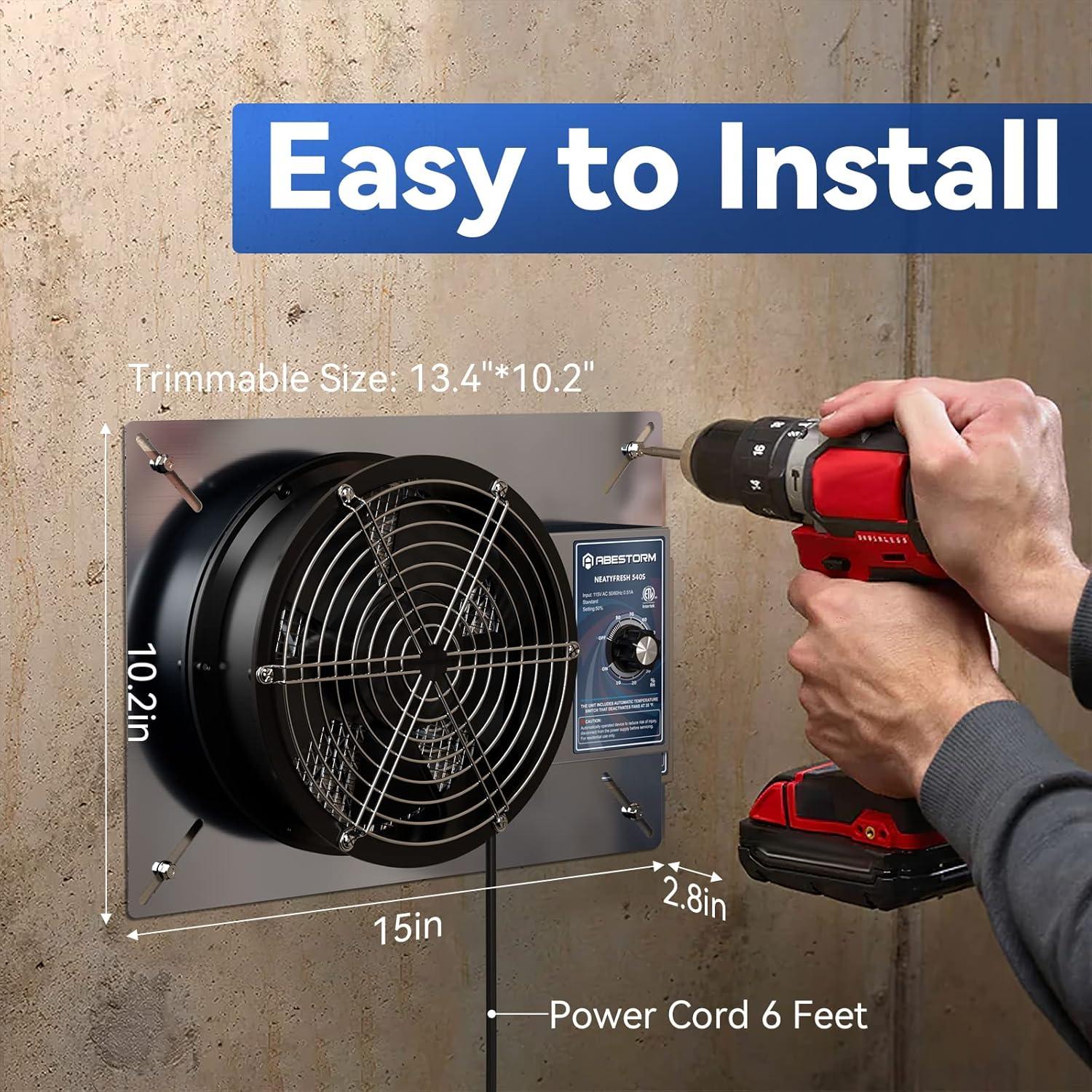 Ventilador de Ventilación Abestorm 540S 540CFM IP55 8.7"