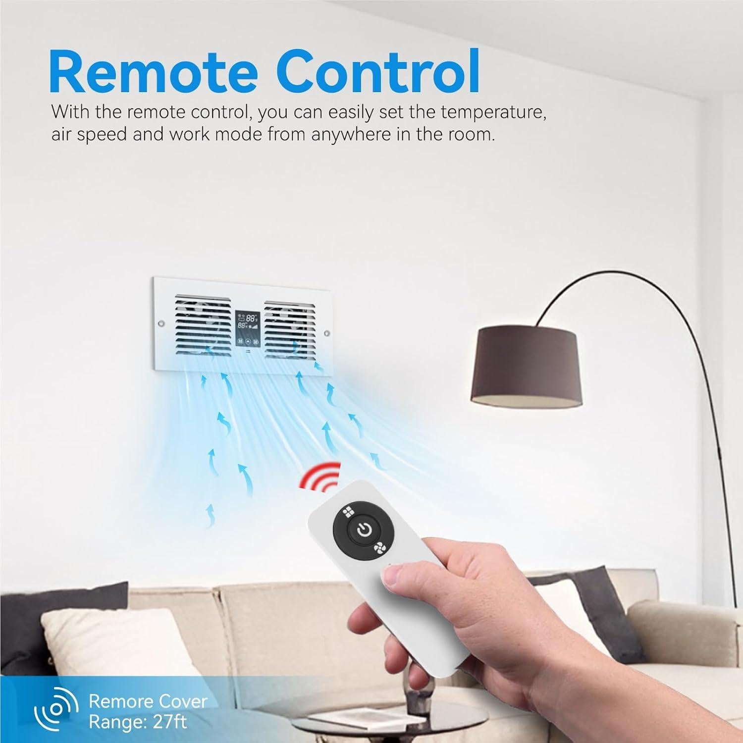 Ventilador de habitación a habitación Apexicalo RTR300 300 CFM