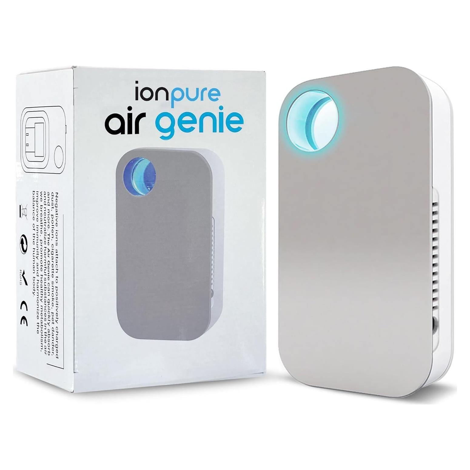 Purificador de Aire Ion Pure Air Genie Enchufable Sin Filtro
