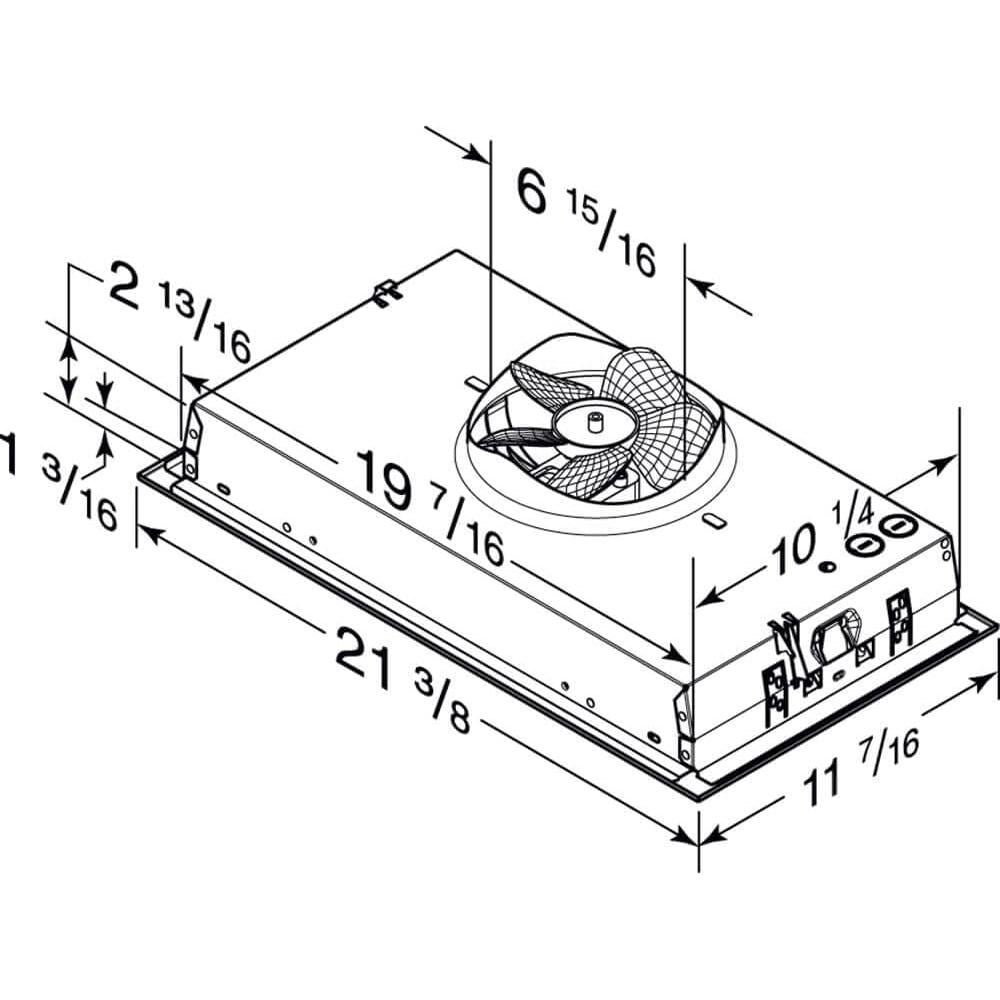 Inserto Campana Extractora Broan-NuTone PM300SS 300 CFM Acero Inoxidable
