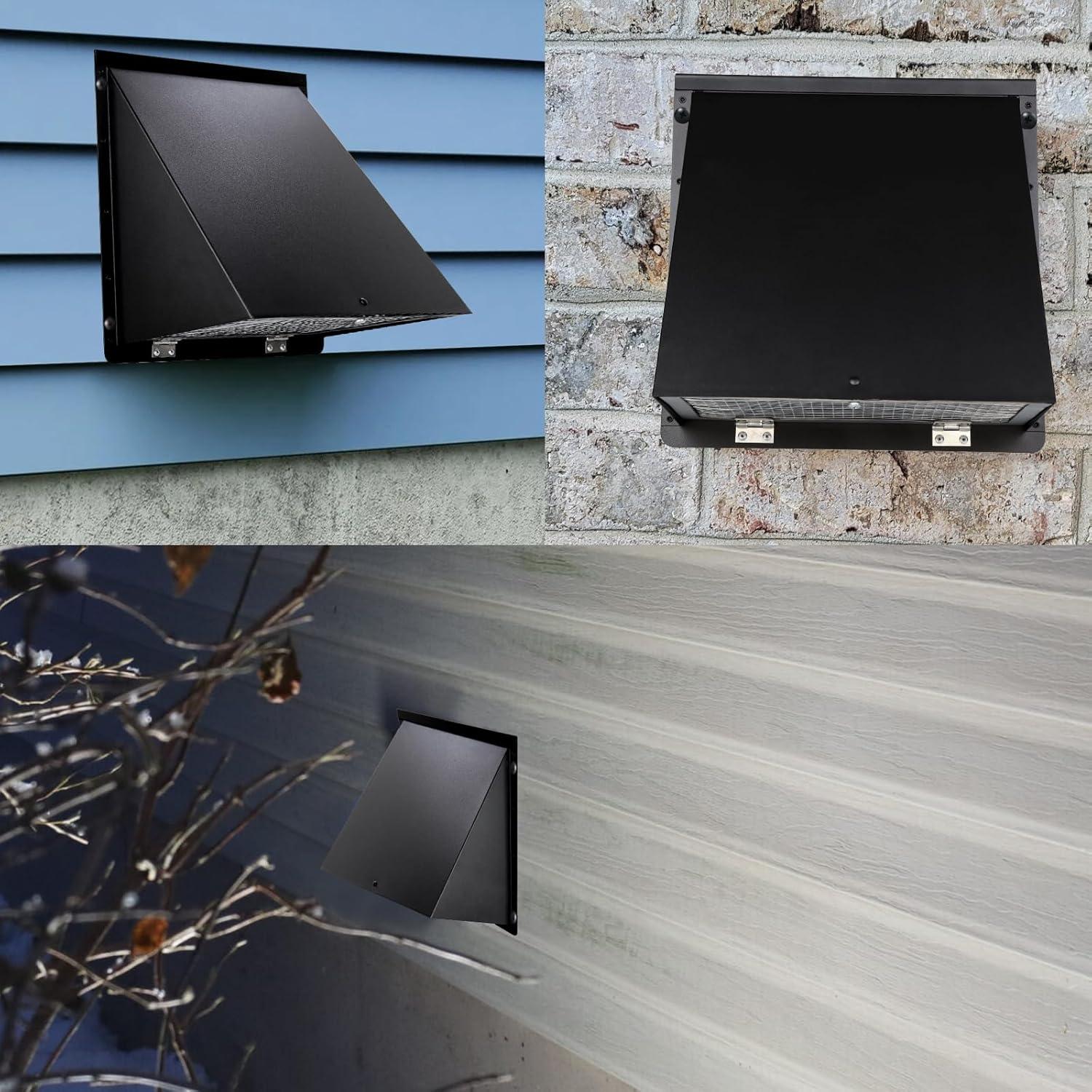 Cubierta de Ventilación de Pared JYINCPED 15.24 cm Negra