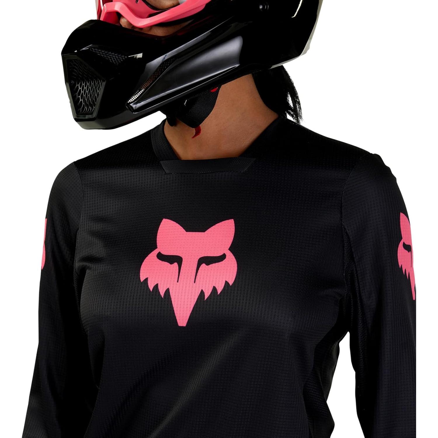 Jersey de Motocross Fox Racing Blackout Mujer Negro