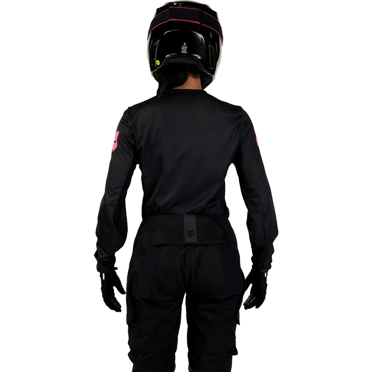 Jersey de Motocross Fox Racing Blackout Mujer Negro
