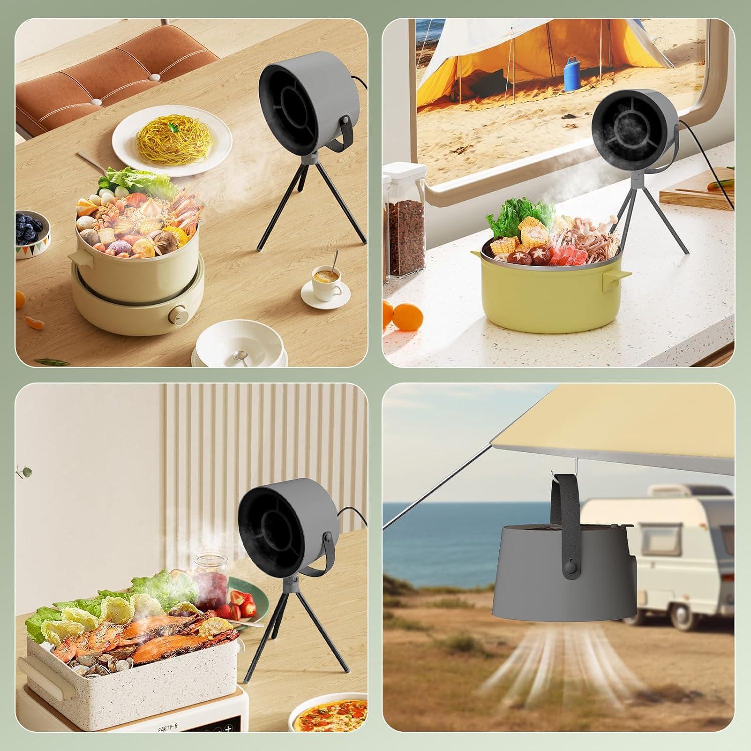 Campana Extractora Portátil Mihoho XC 1235 - 3 Velocidades, 0.73kg