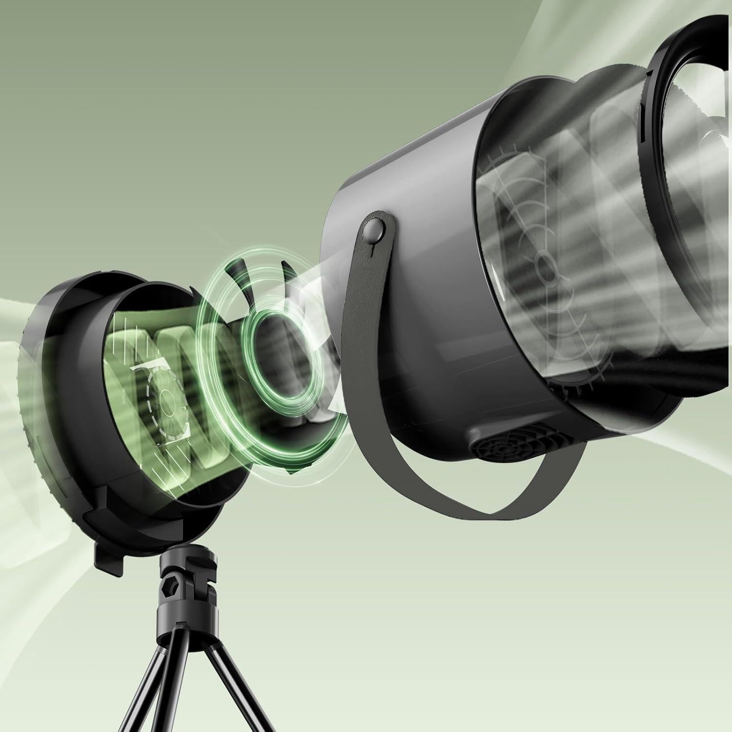 Campana Extractora Portátil Mihoho XC 1235 - 3 Velocidades, 0.73kg