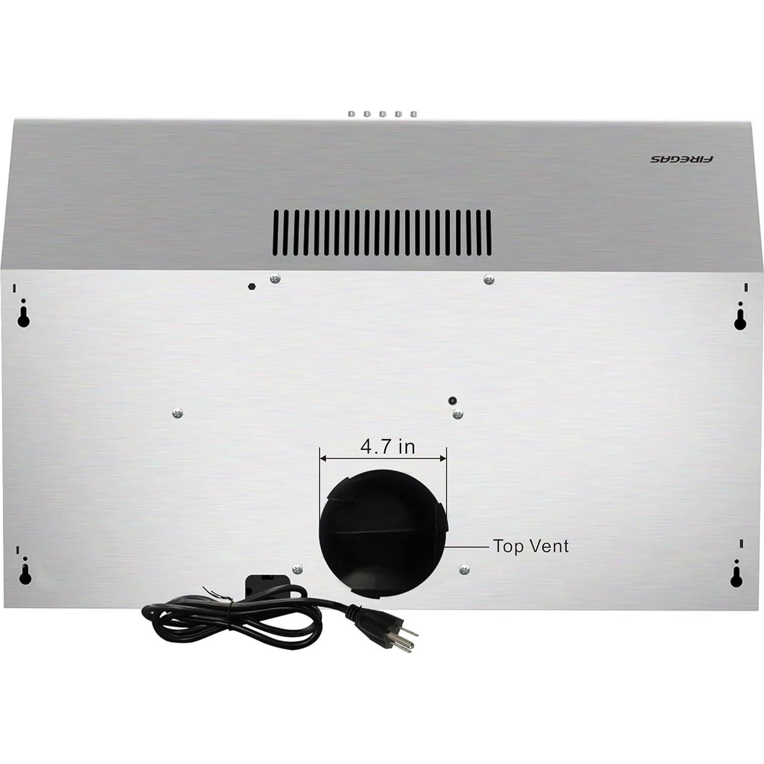 Campana Extractora FIREGAS 91 cm Bajo Gabinete Acero Inoxidable