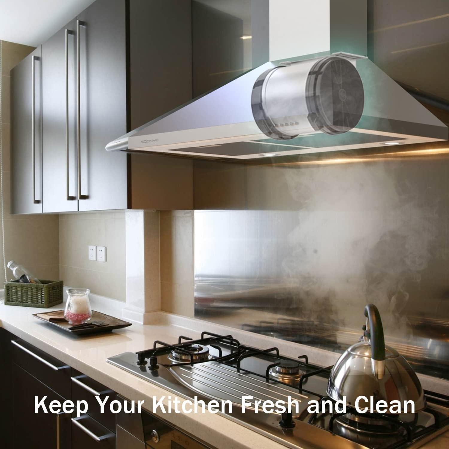 Filtros de Carbón Activado Soonye CF001 para Campanas Extractoras