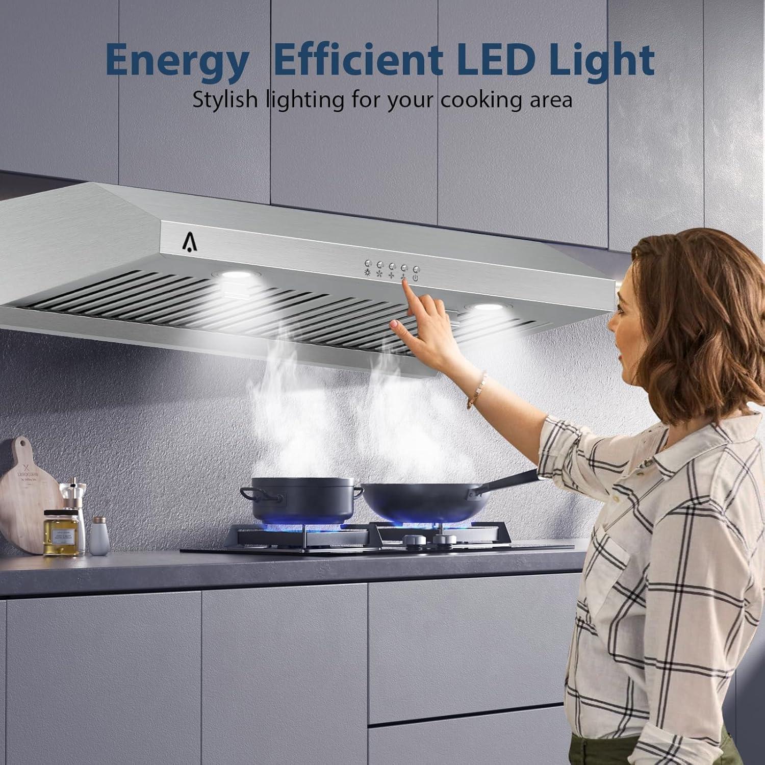 Campana Extractora Bajo Gabinete Towallmark A01 400 CFM Acero Inoxidable