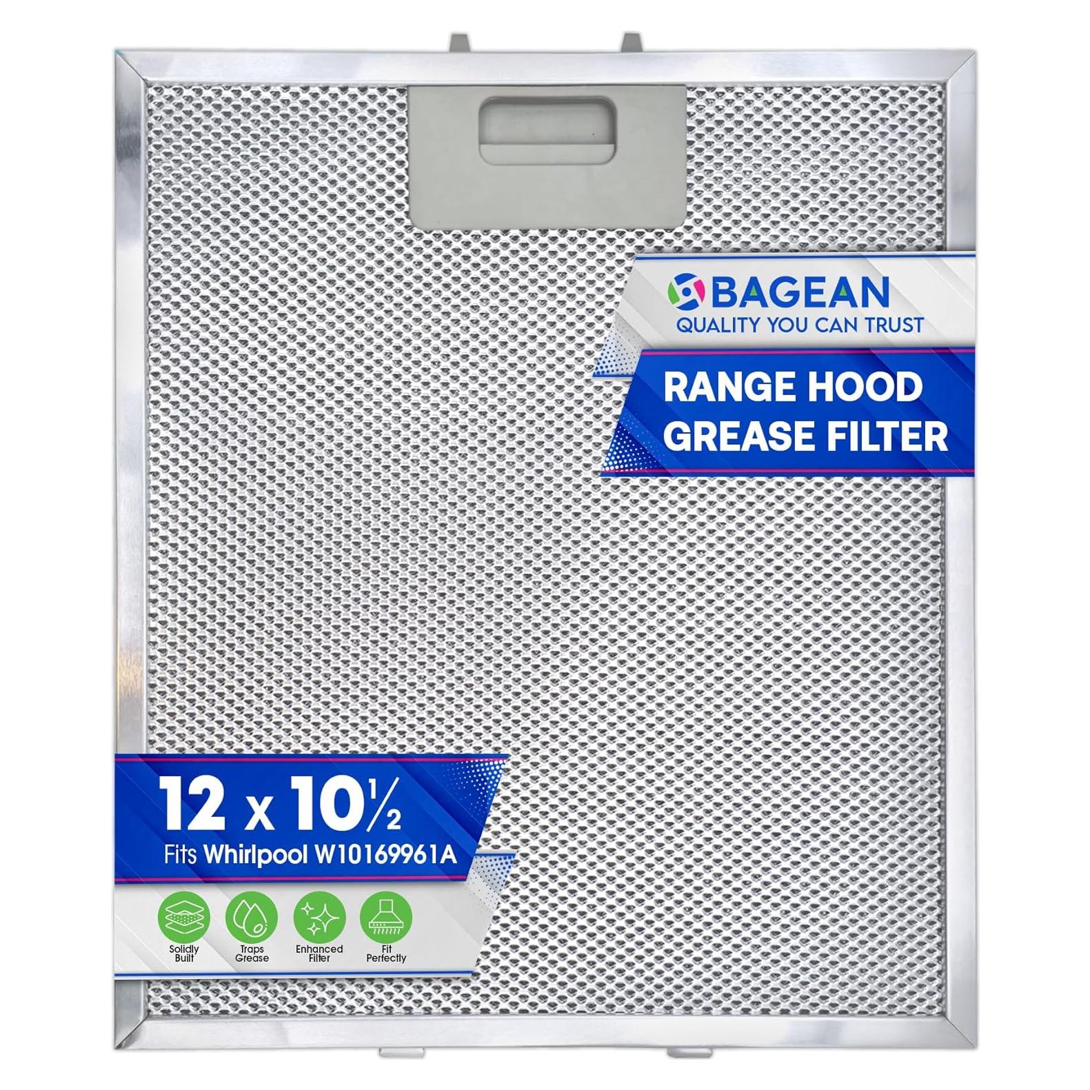 Filtro de Reemplazo Bagean 30.5 x 26.7 cm para Campana Whirlpool