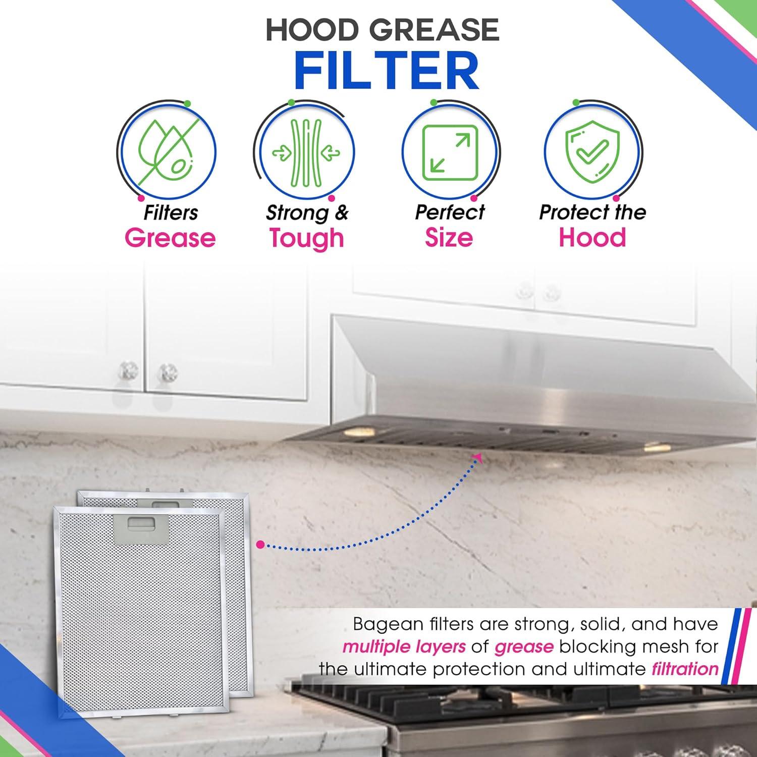 Filtro de Reemplazo Bagean 30.5 x 26.7 cm para Campana Whirlpool