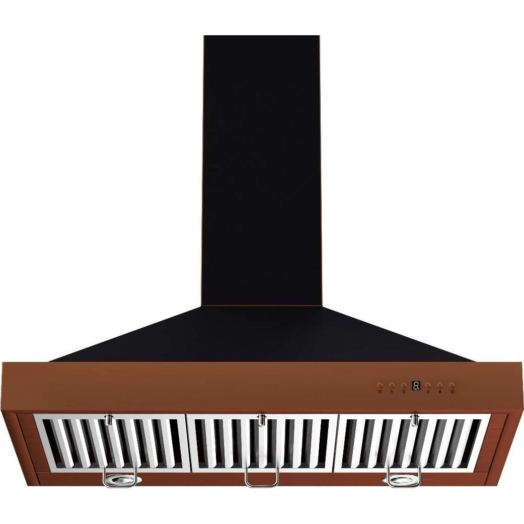 Campana de Pared ZLINE KB2-BCXXX-36 760 CFM Cobre Negro
