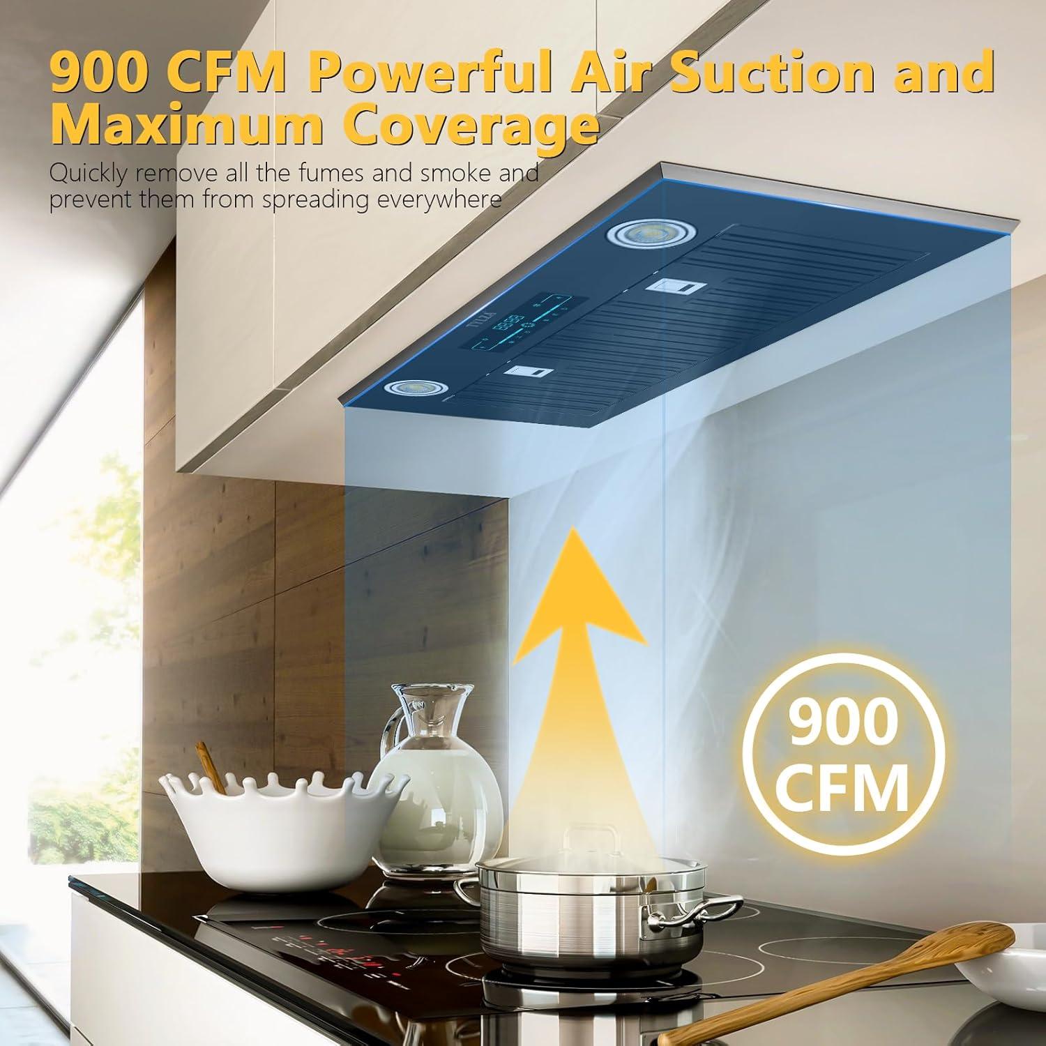 Campana Extractora Empotrada Turephe KMB02-30 900 CFM Acero Inoxidable