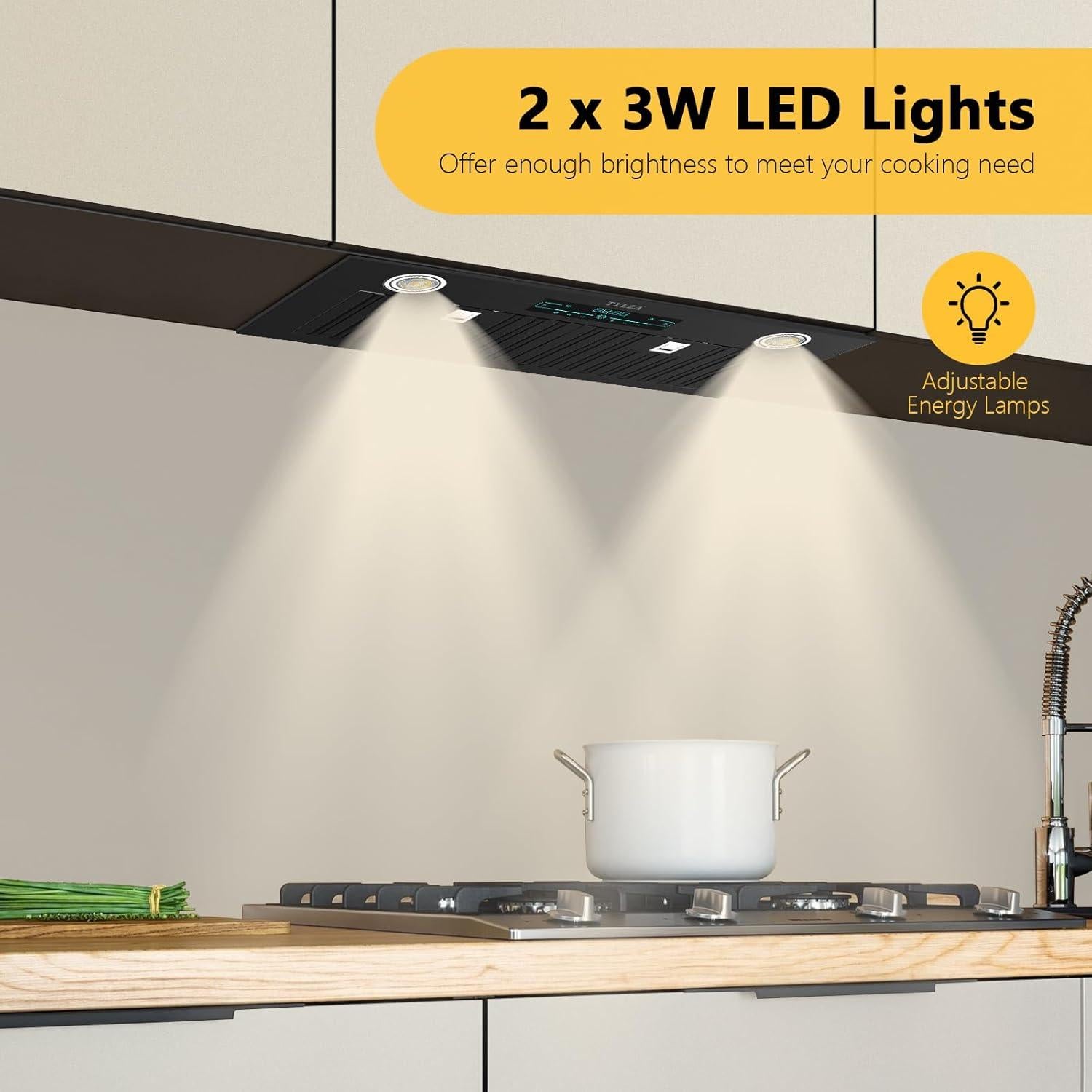 Campana Extractora Empotrada Turephe KMB02-30 900 CFM Acero Inoxidable