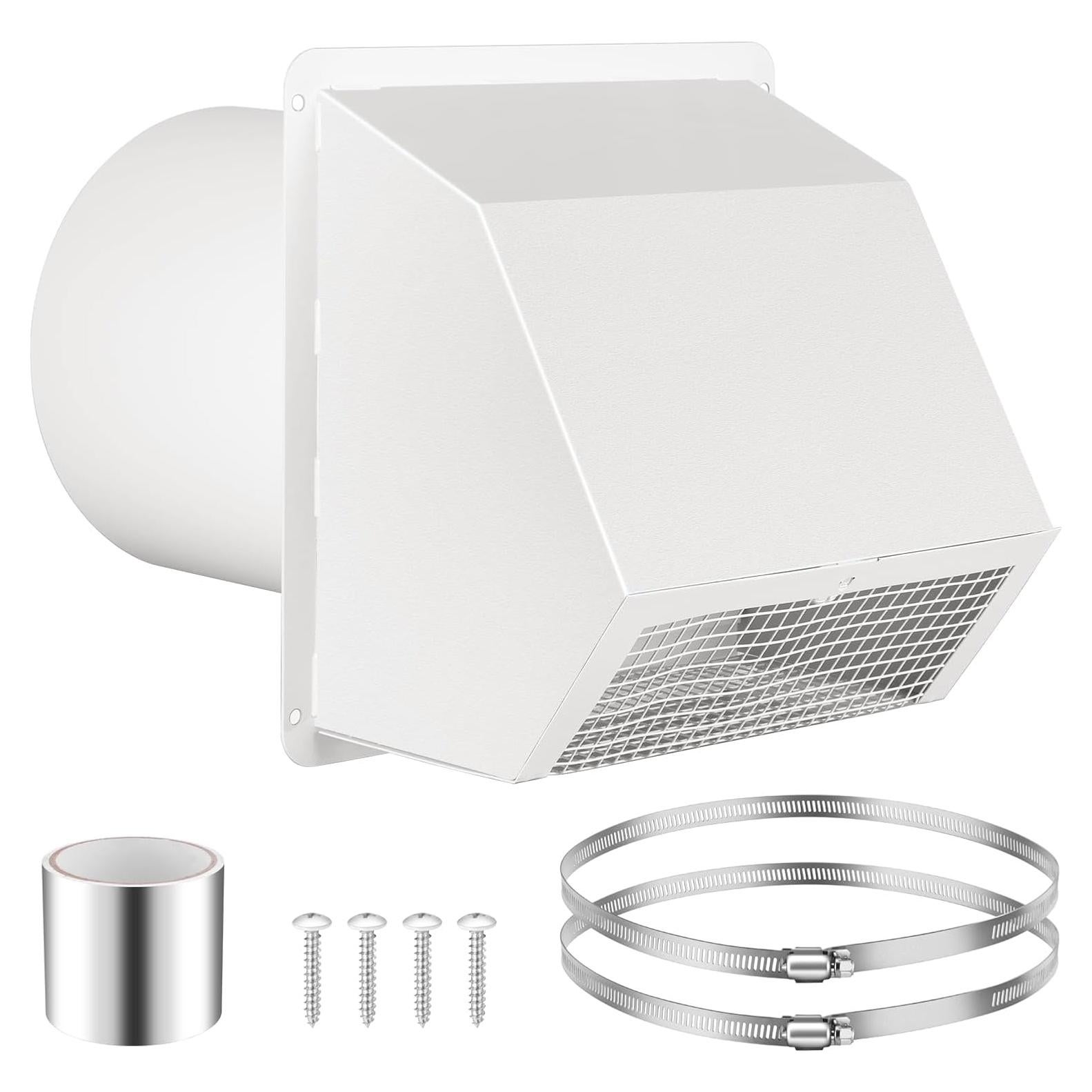 Ventilación de Pared LEIFEOSH 8 Pulgadas Acero Galvanizado