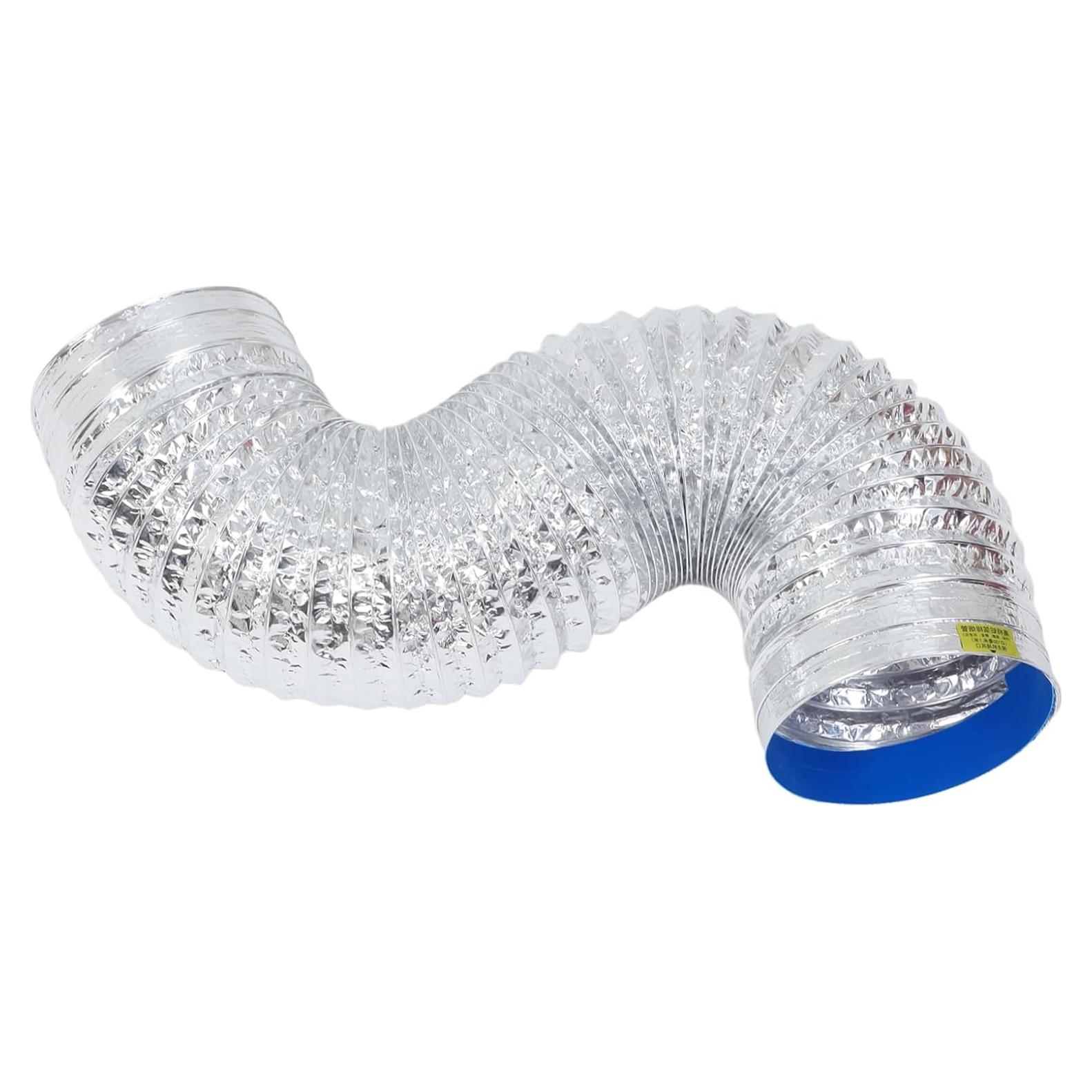 Conducto de Ventilación Flexible KALLORY 100cm Aluminio Plata