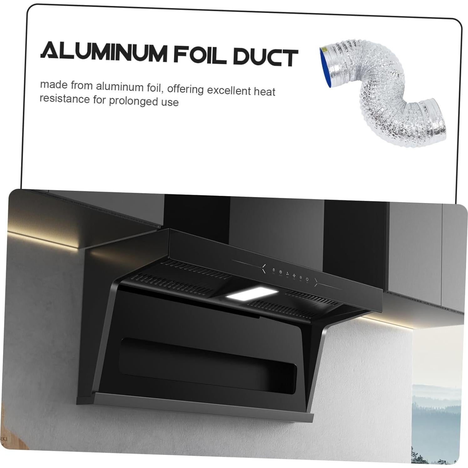 Conducto de Ventilación Flexible KALLORY 100cm Aluminio Plata