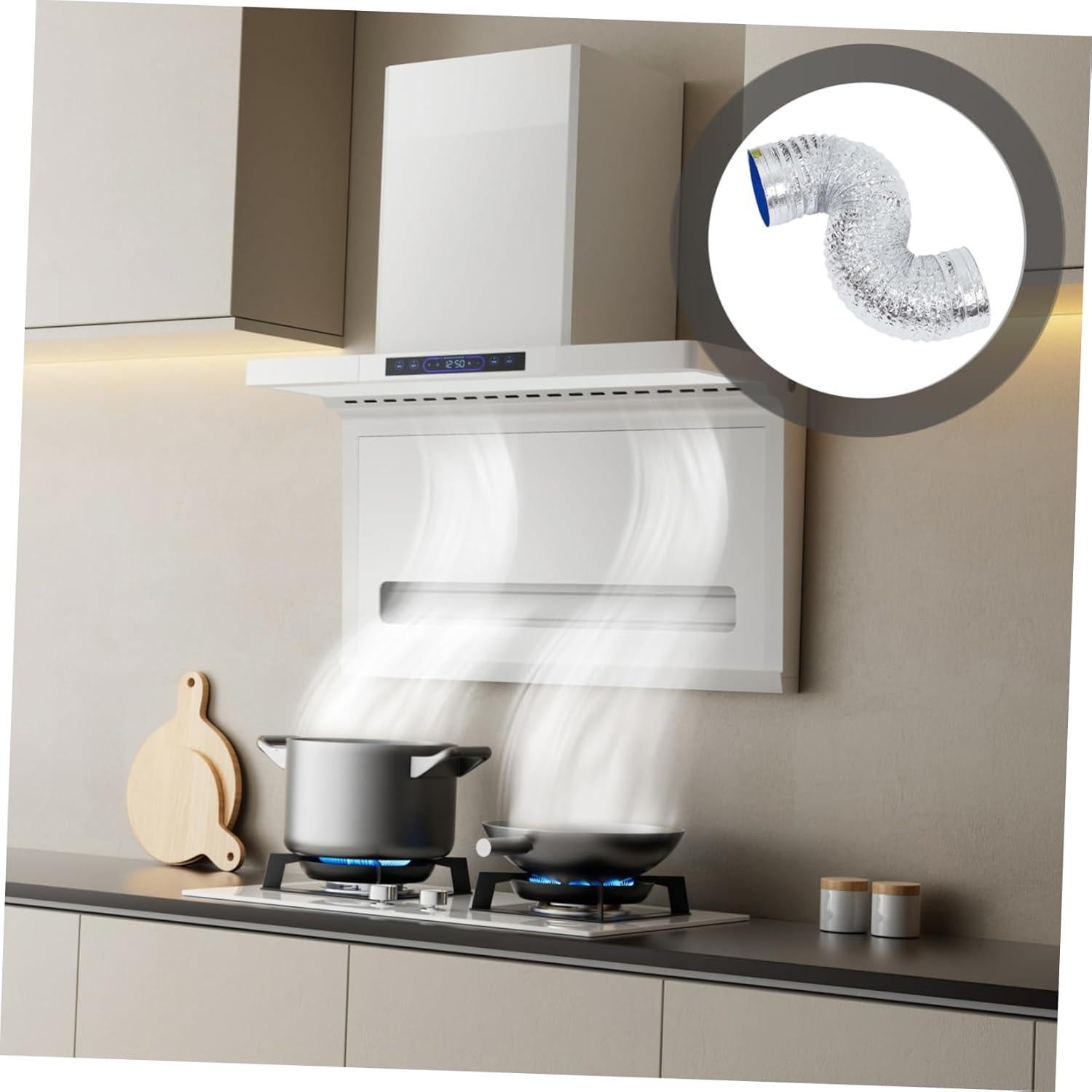 Conducto de Ventilación Flexible KALLORY 100cm Aluminio Plata