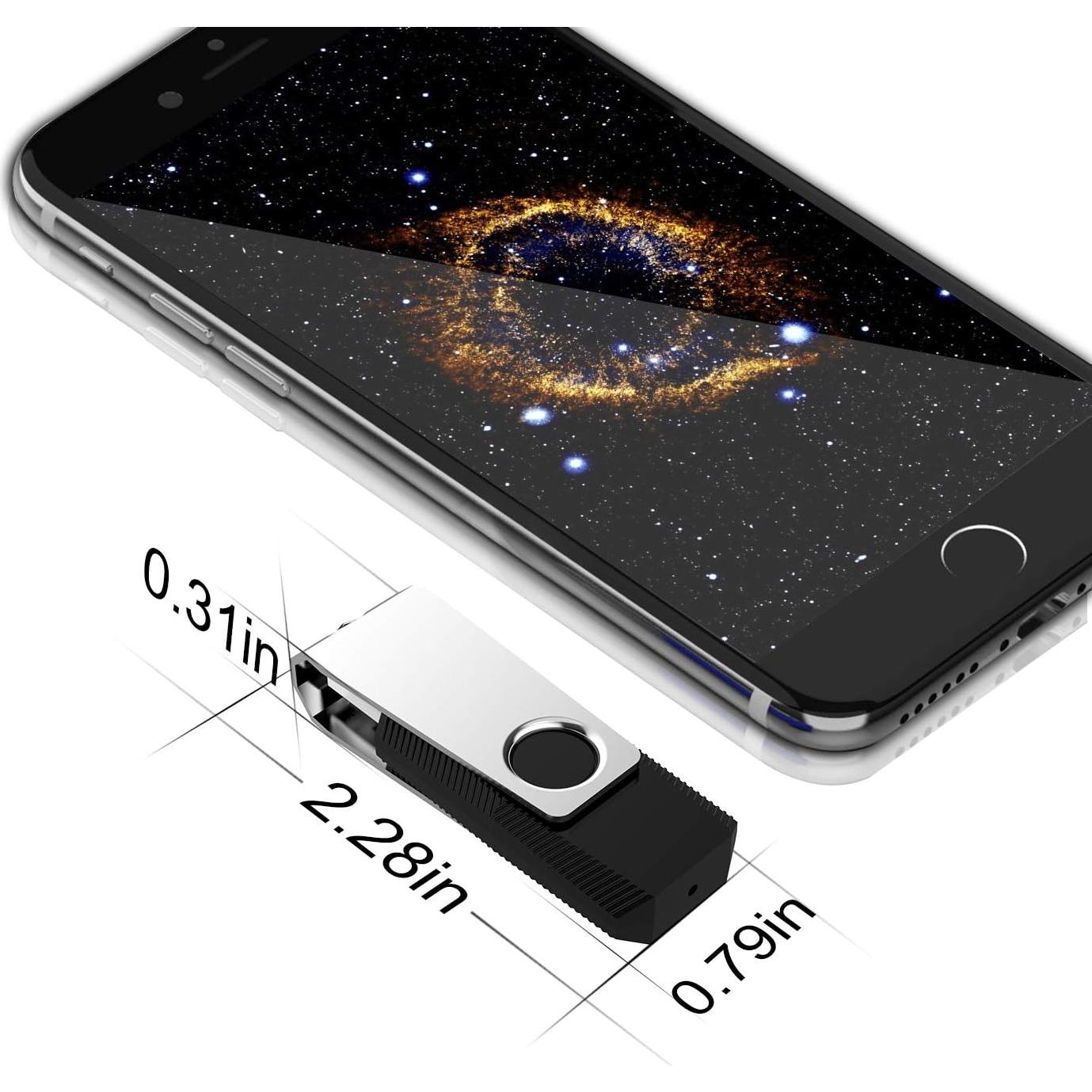 KEXIN 128GB USB 2.0 Flash Drive Pack de 5 Unidades