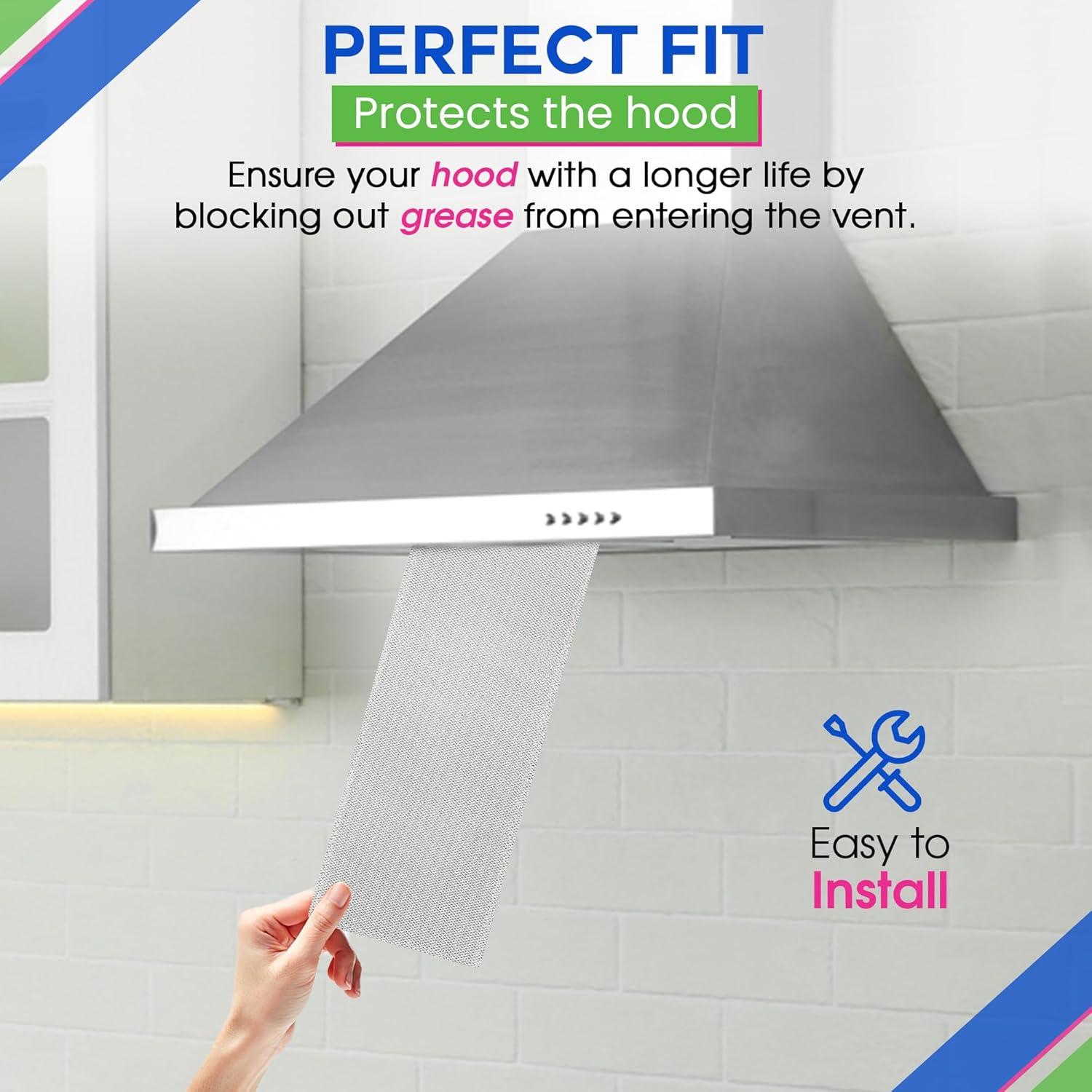 Filtro de Ventilación Bagean 14.9 cm x 43 cm Aluminio 2 Piezas