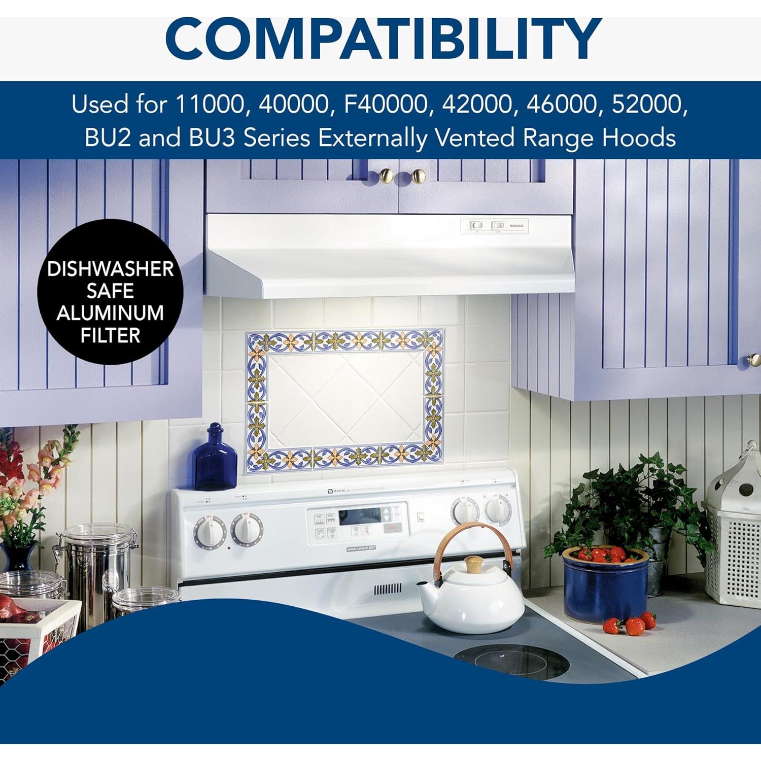 Filtro de Grasa de Aluminio Broan-NuTone BP29 22.23x26.67cm