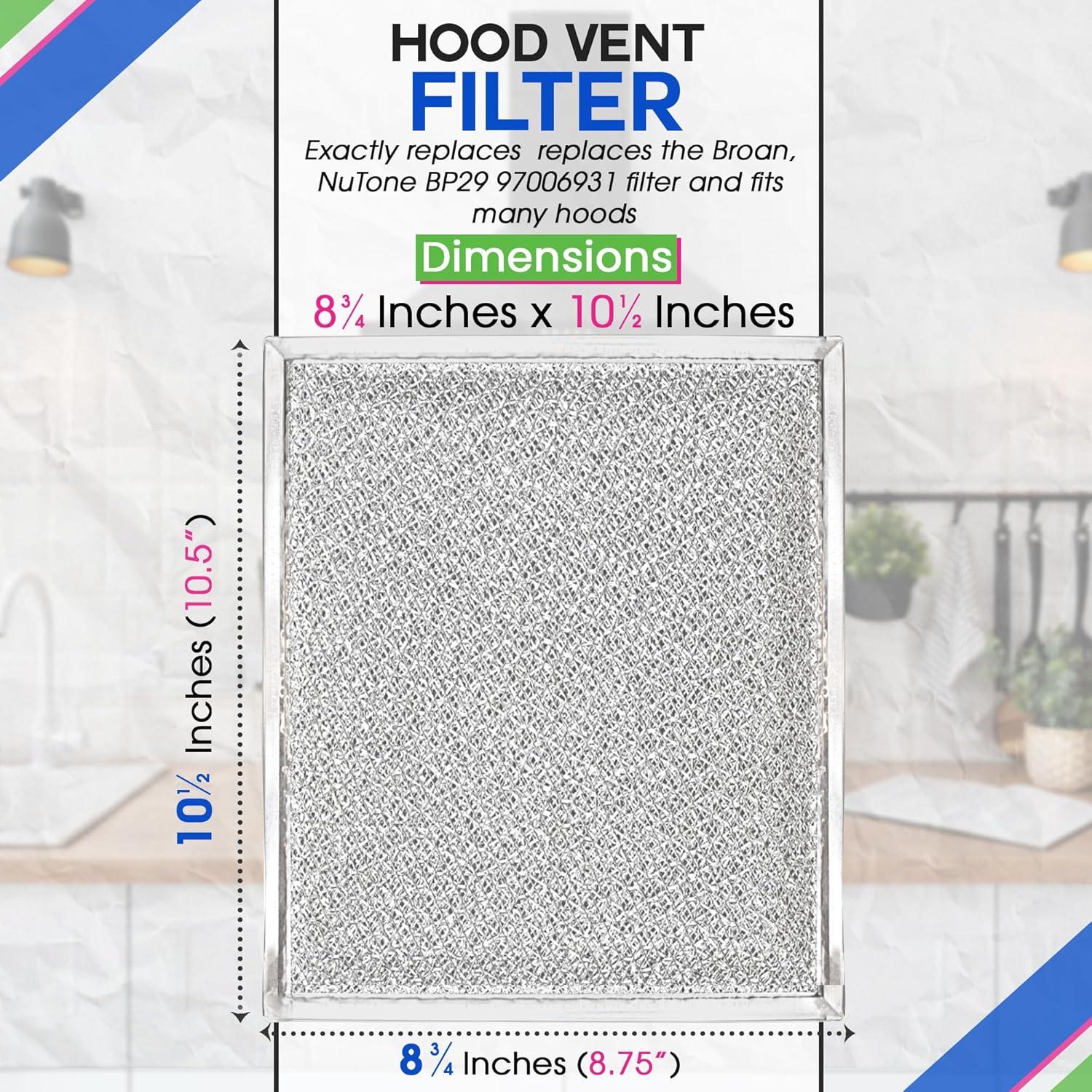 Filtro de Campana Extractora Bagean 20.32 x 24.13 cm Aluminio