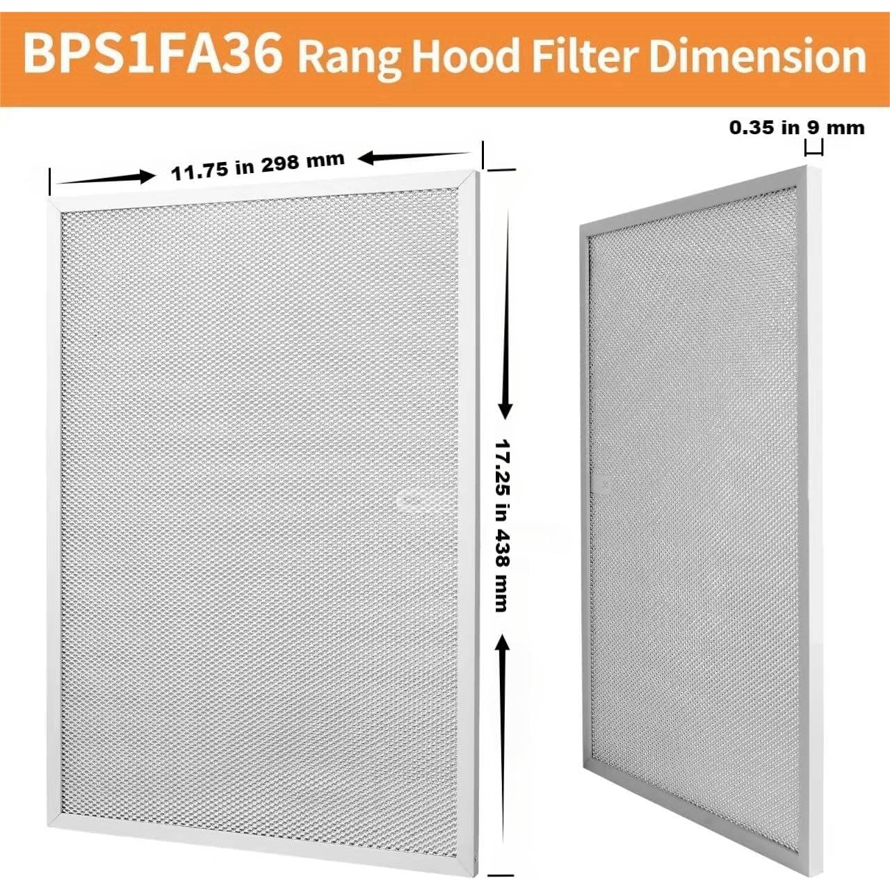 Filtro de Ventilación de Campana WZKO BPS1FA36 2 Paquete 298x438x9mm