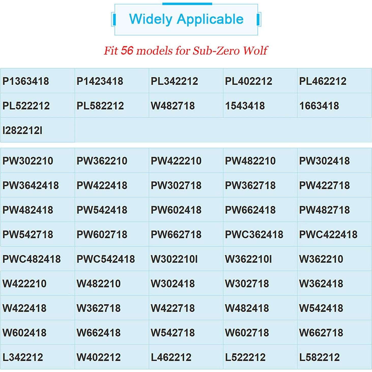 Perilla de Reemplazo YMDparts 811195 para Campana Wolf - Paquete de 3