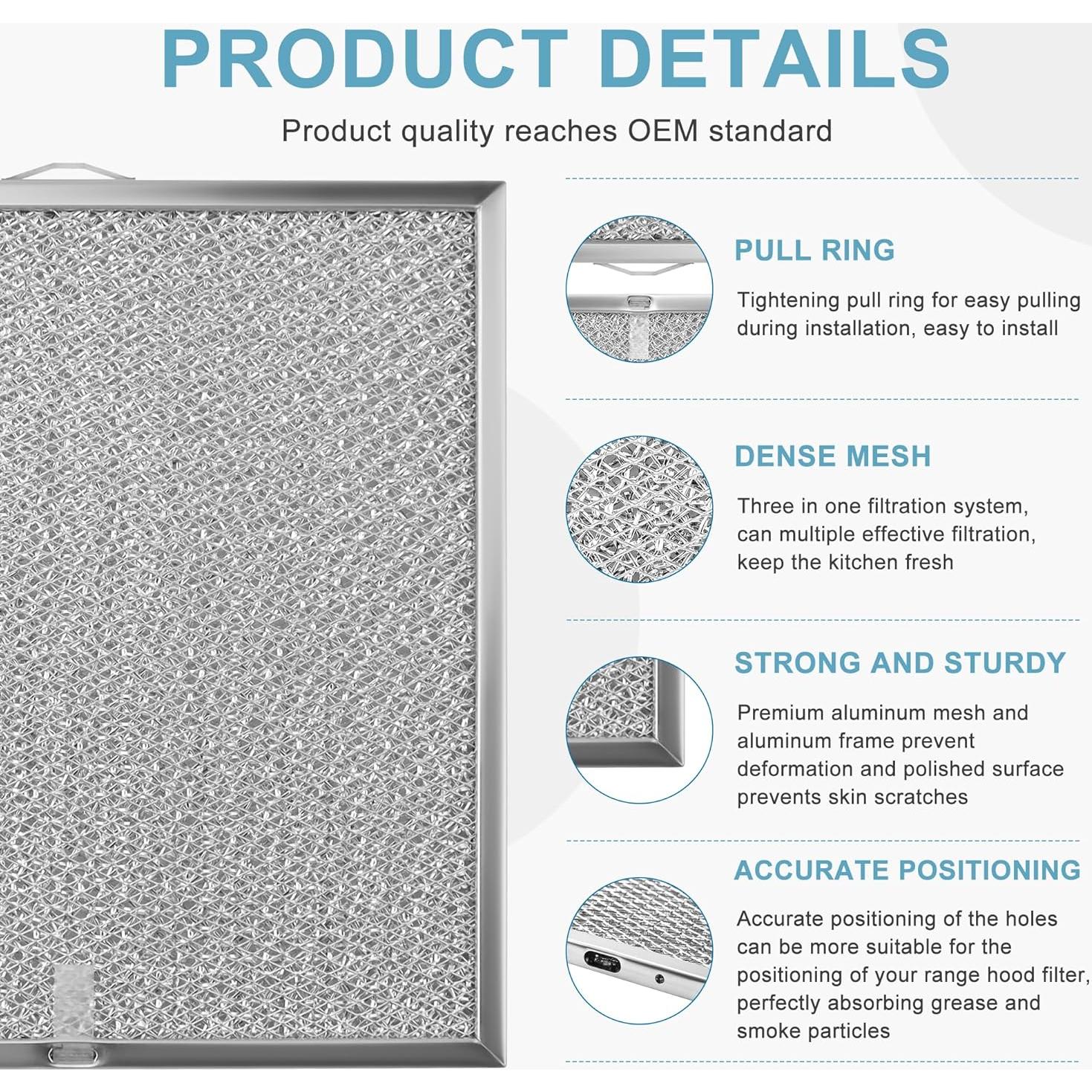 Filtro de Grasa para Campana Extractora AMI PARTS 99010316 - 2 Paquetes