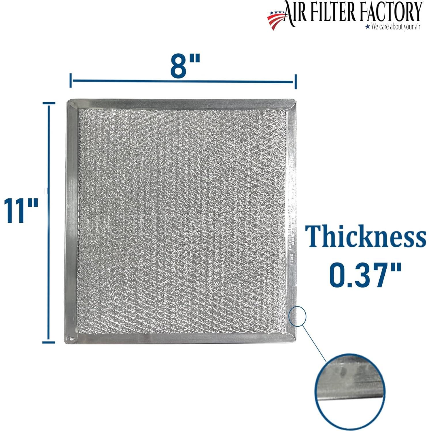 Filtro de Campana Extractora Aluminio 2-Pack 20.32x27.94 cm