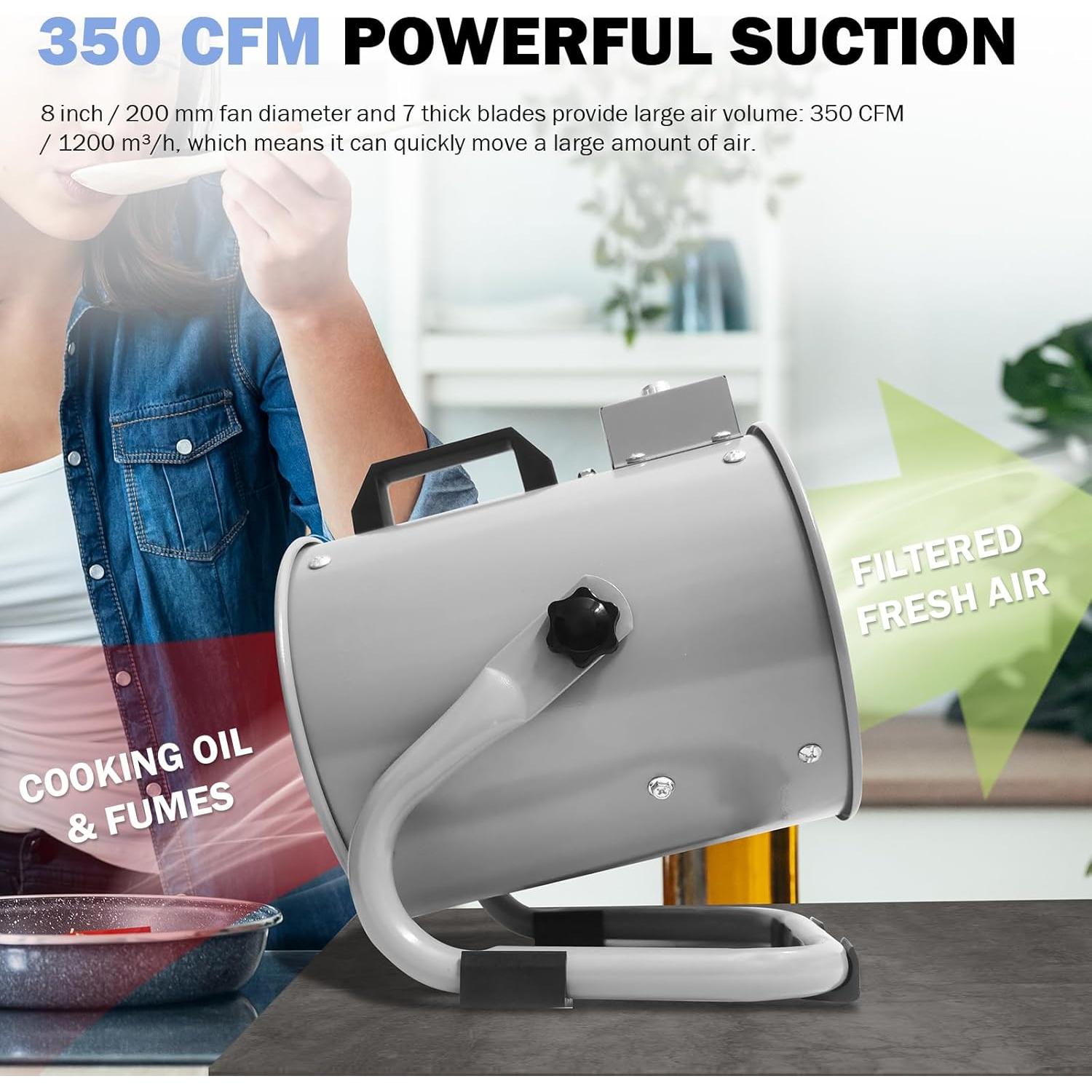 Campana Extractora Portátil Aledaras PVF-180 50W Plata