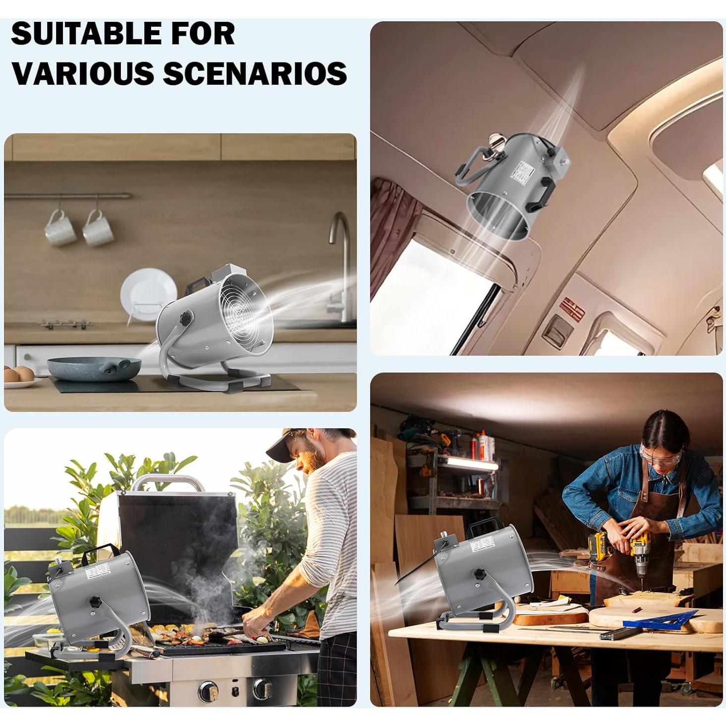 Campana Extractora Portátil Aledaras PVF-180 50W Plata