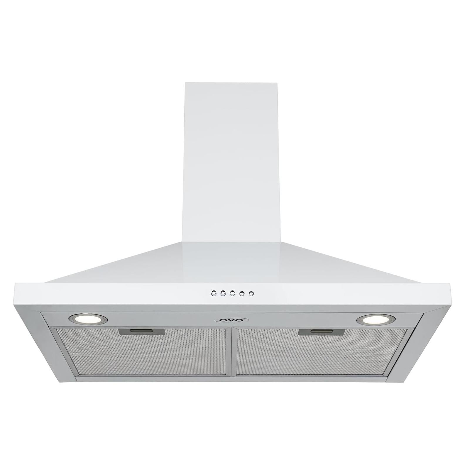 Campana de Pared OVO OV-2007WH 76.2 cm 3 Velocidades Acero Inoxidable