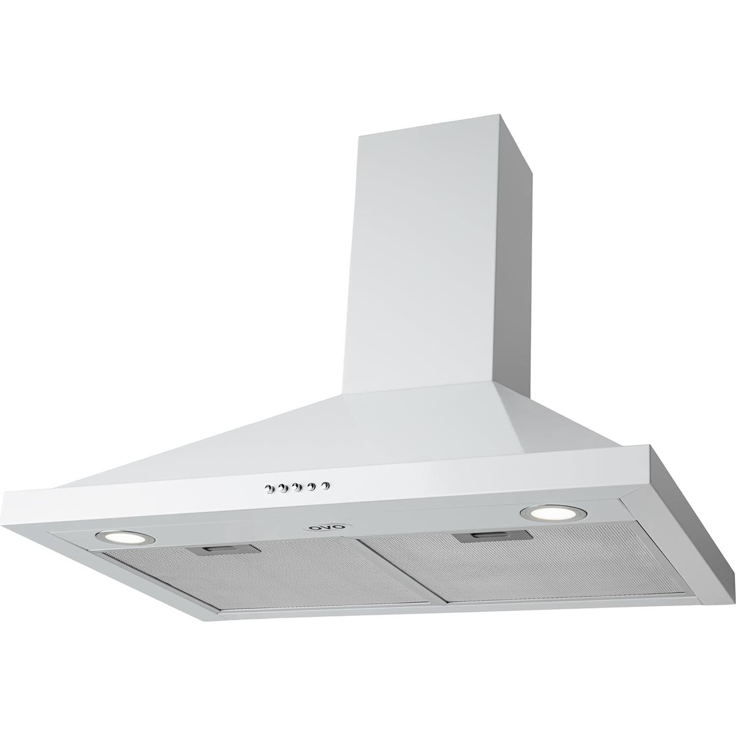 Campana de Pared OVO OV-2007WH 76.2 cm 3 Velocidades Acero Inoxidable