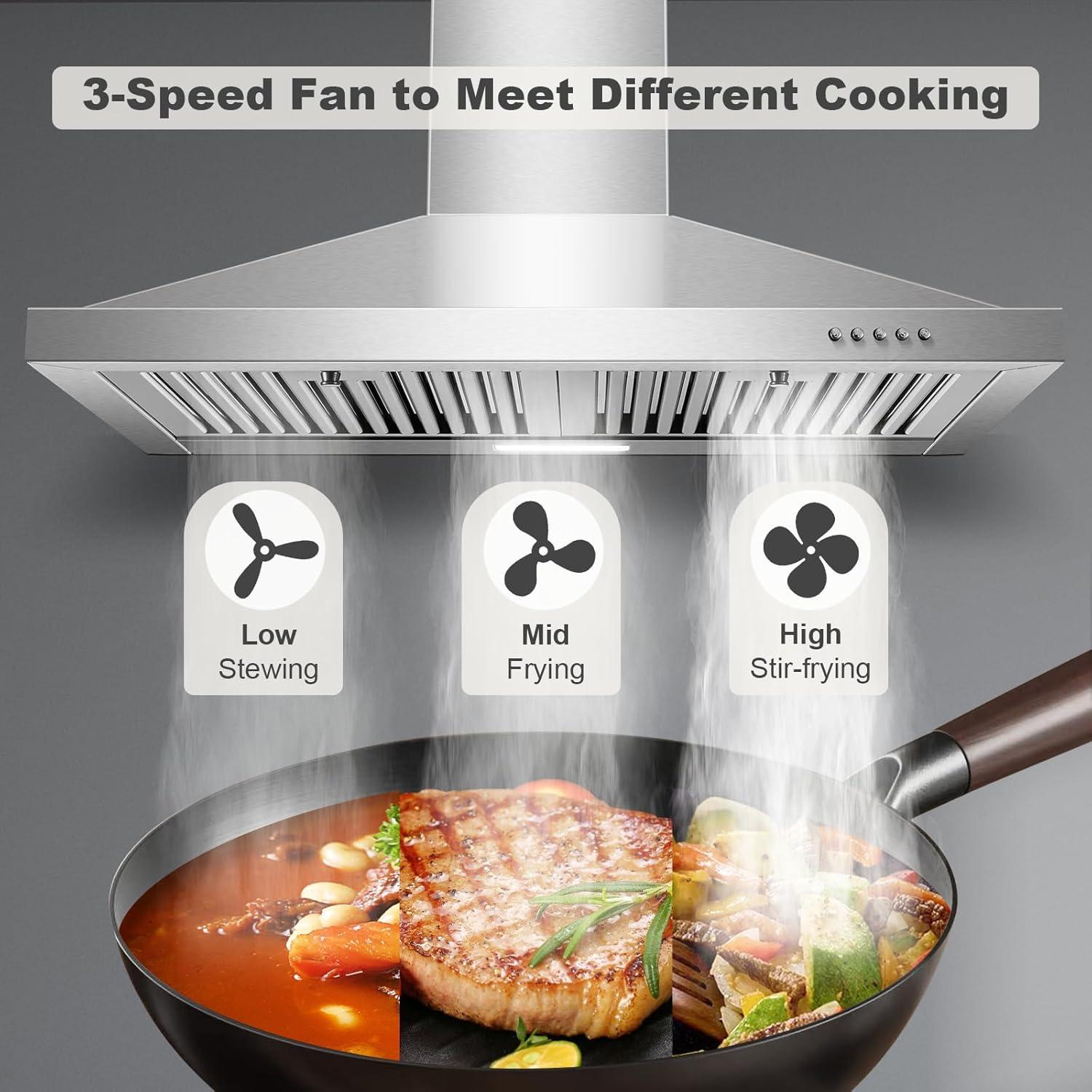 Campana Extractora Zomagas 30" Acero Inoxidable 450 CFM