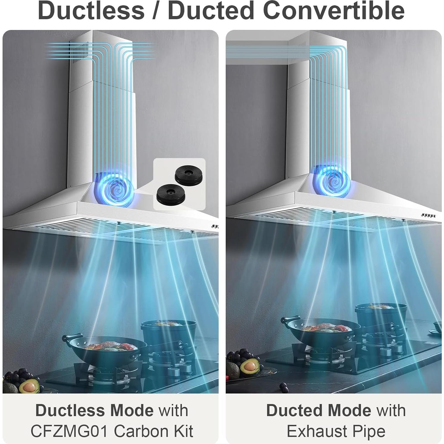 Campana Extractora Zomagas 30" Acero Inoxidable 450 CFM