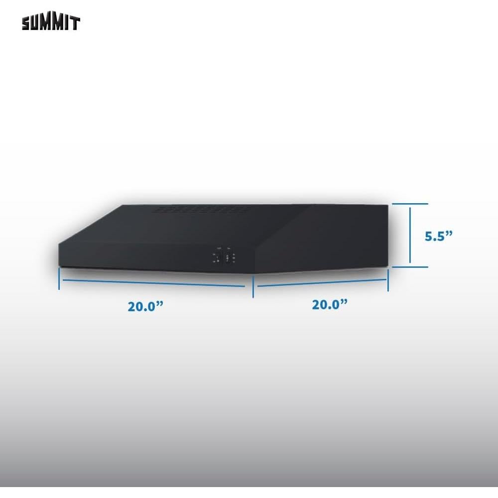 Campana Extractora Bajo Gabinete Summit HC20BBADA 50.8cm Negra