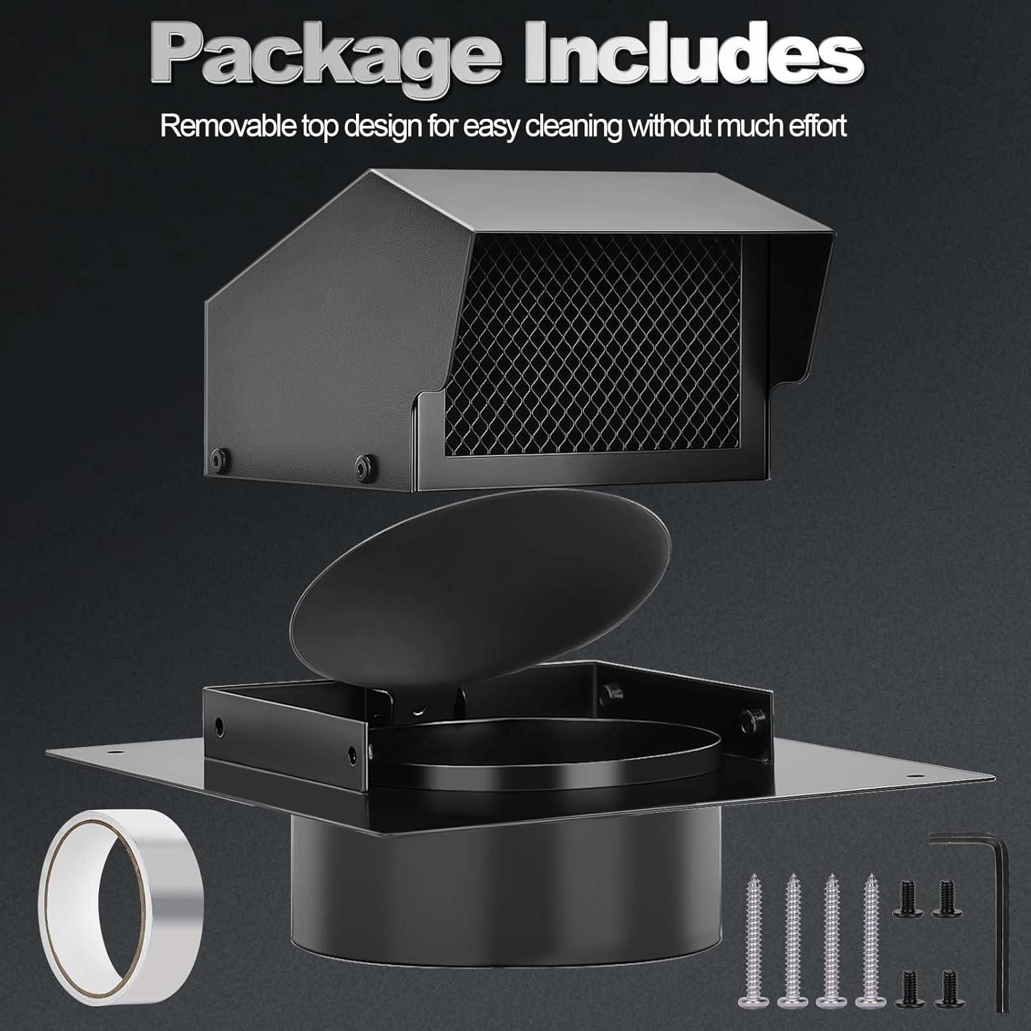 Tapa de Ventilación de Techo 6 Pulgadas TrivdPro Negra