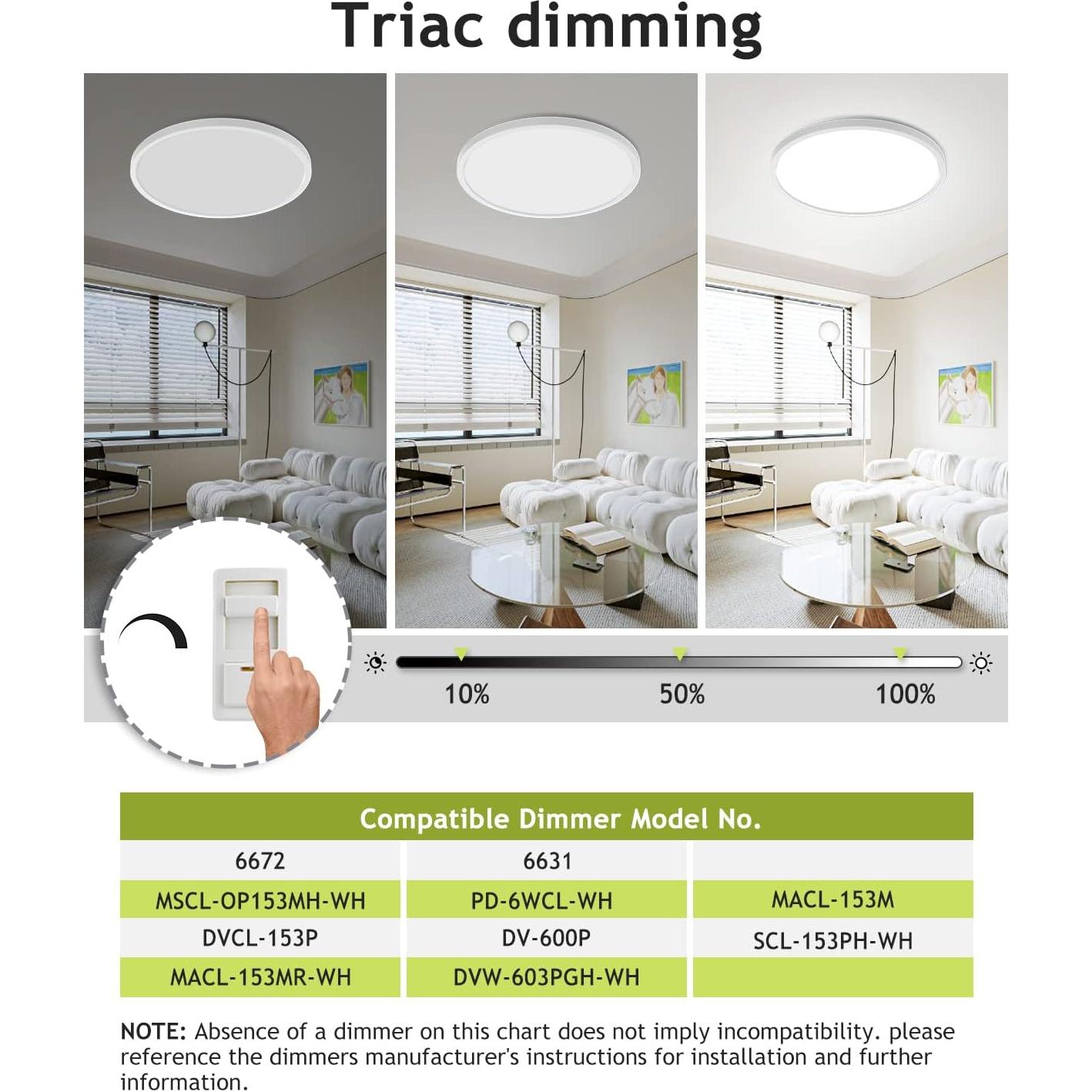 Lámpara de Techo LED Hepside 30cm 28W Regulable 3 Colores