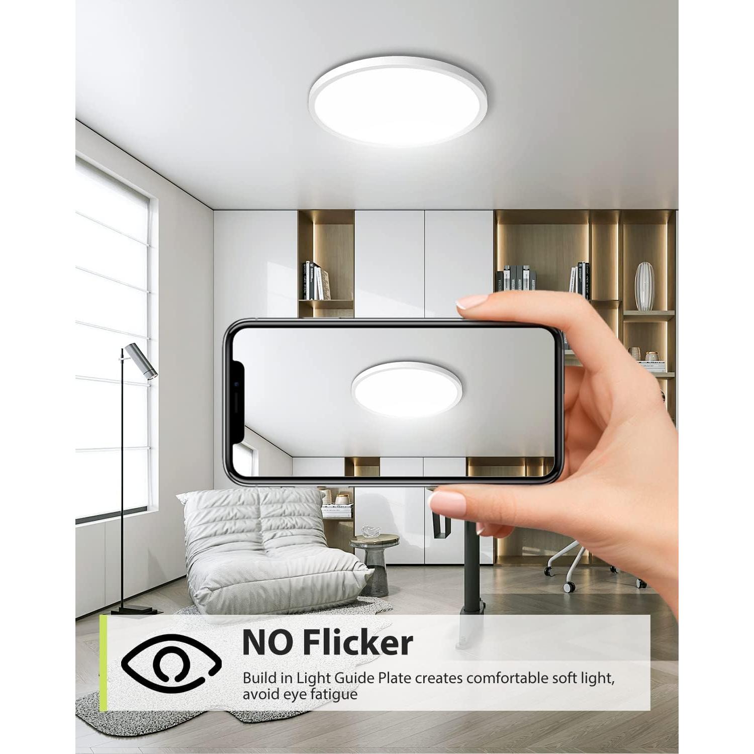 Lámpara de Techo LED Hepside 30cm 28W Regulable 3 Colores