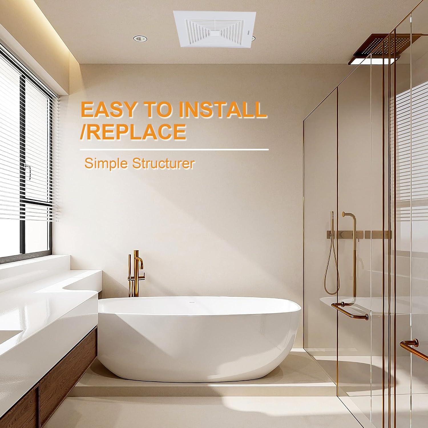 Ventilador Extractor de Baño Yanliangvich 30cm Silencioso 110 CFM