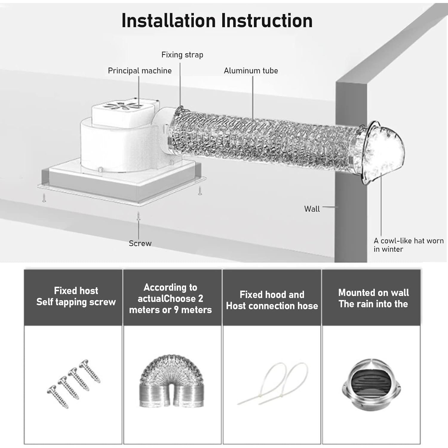 Ventilador Extractor de Baño TWSOUL 25W 110V 20.5x20.5cm