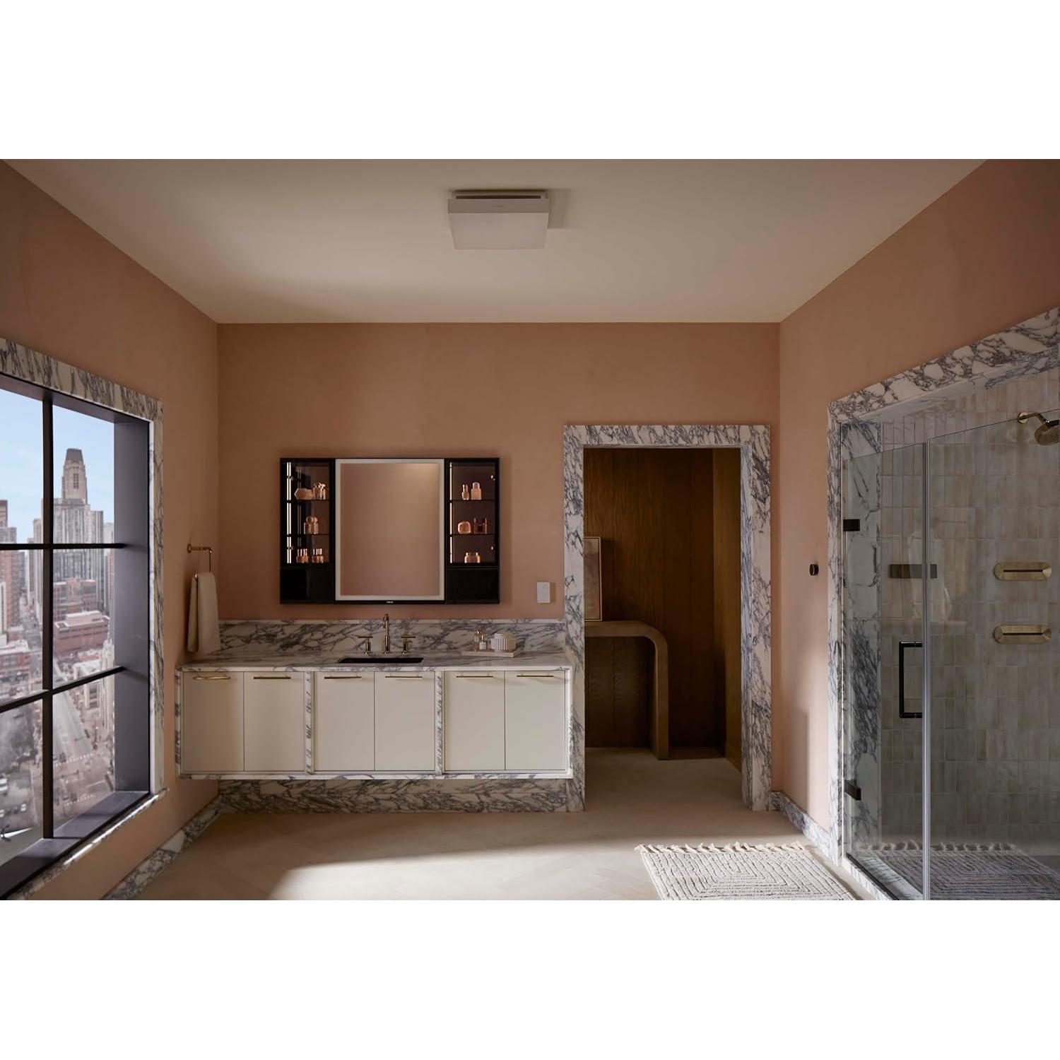 Ventilador de Baño KOHLER Atmo con Luz 35.4x35.4cm