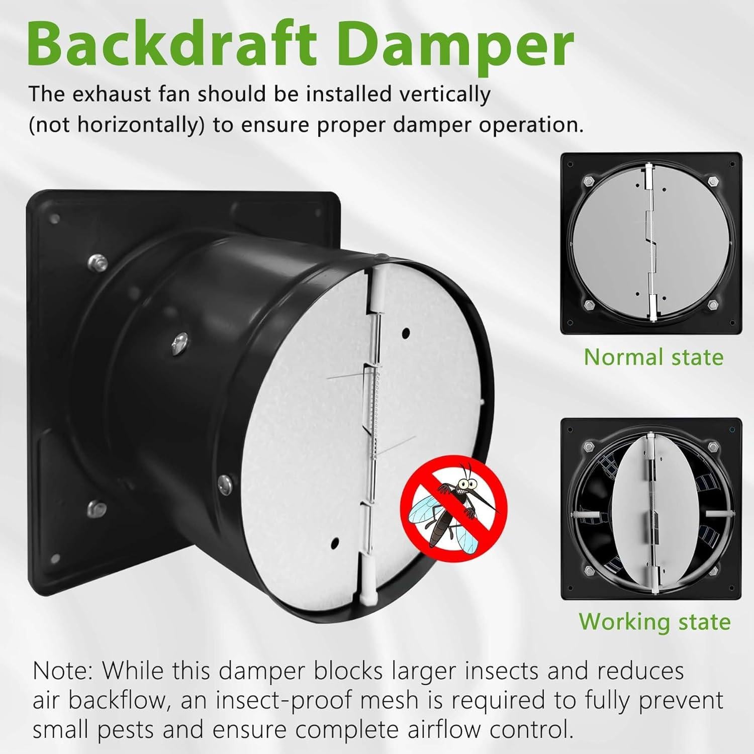 Ventilador de Extracción POWERENG 6" 235CFM Ajustable 40W