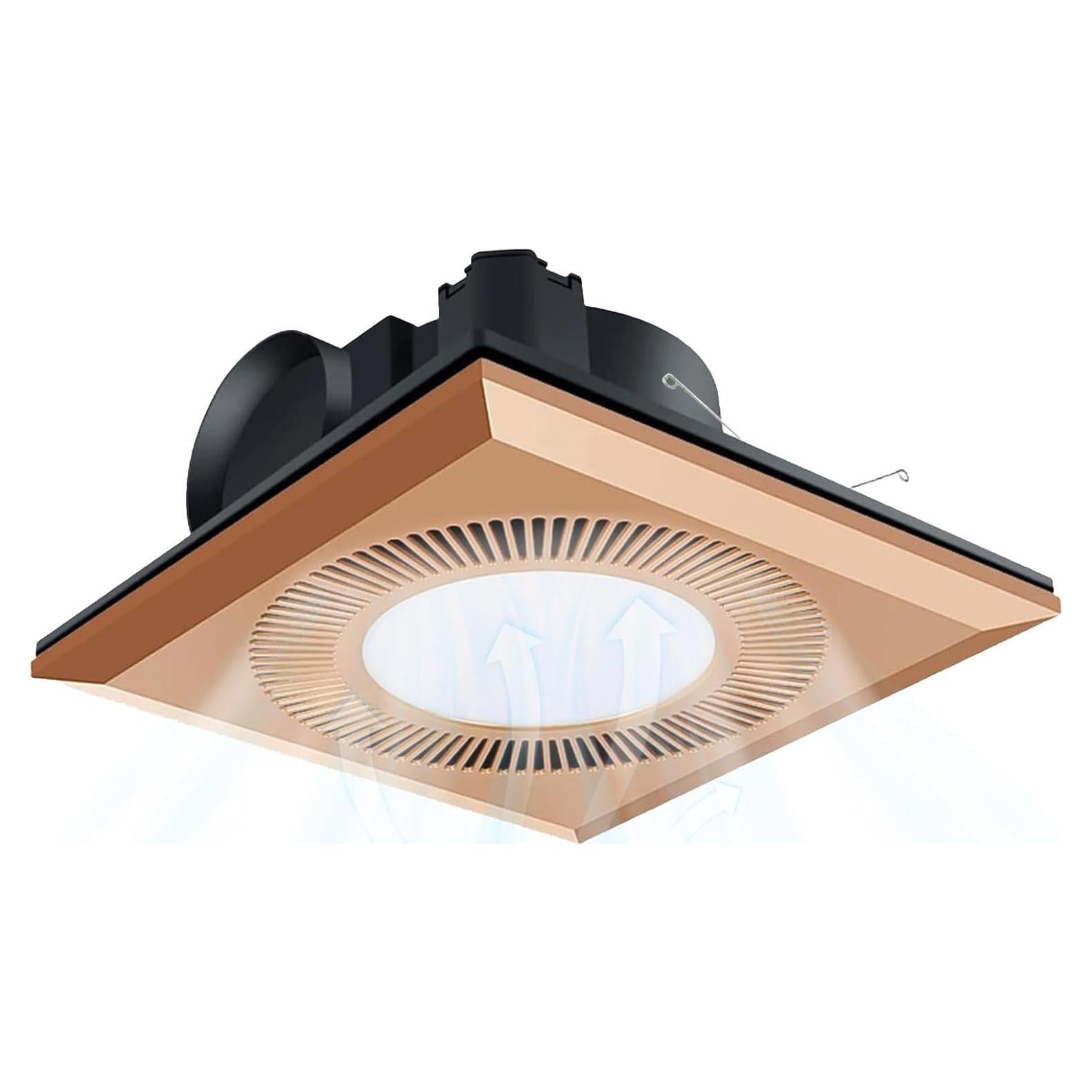 Ventilador Extractor de Baño con Luz LED 11W 165 CFM