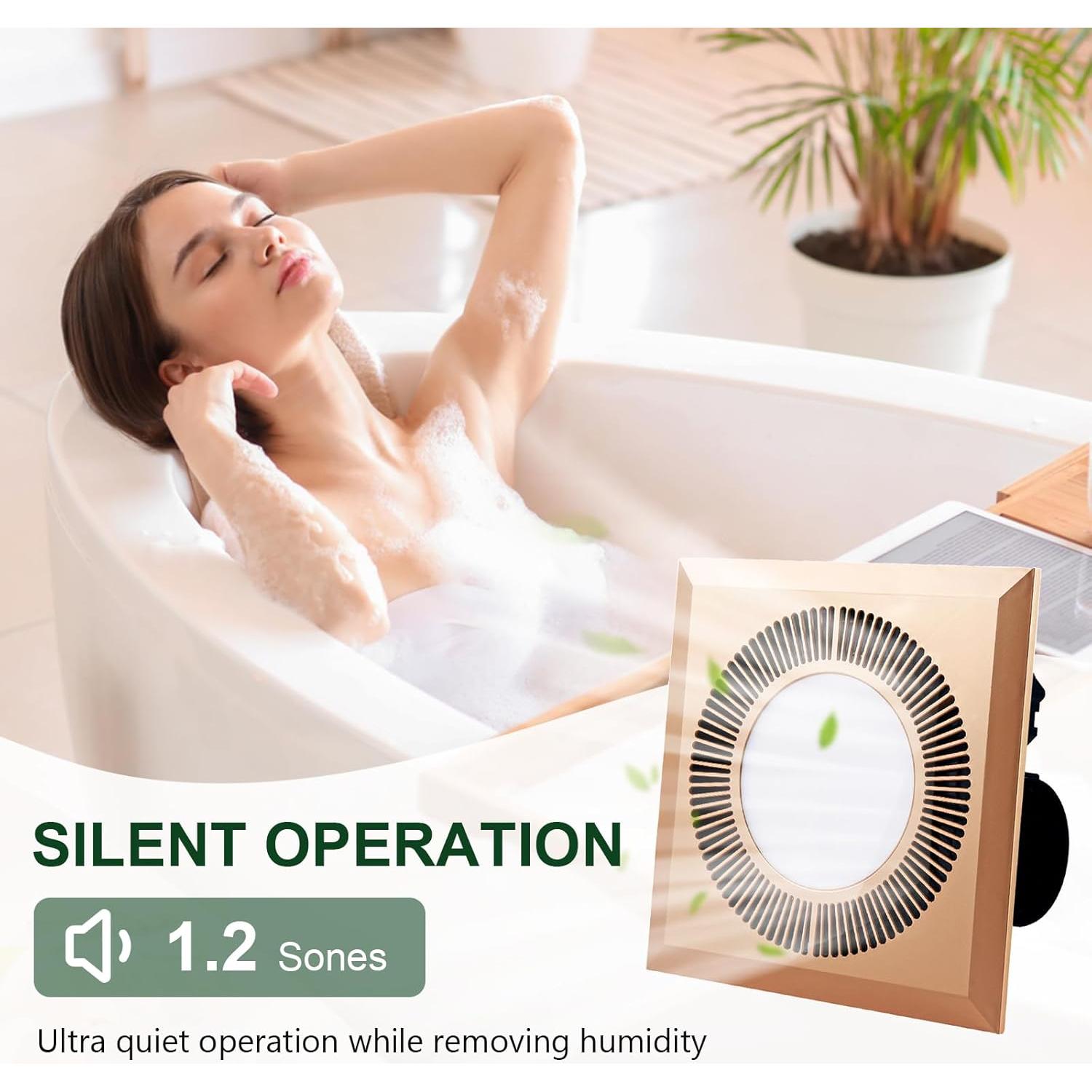 Ventilador Extractor de Baño con Luz LED 11W 165 CFM