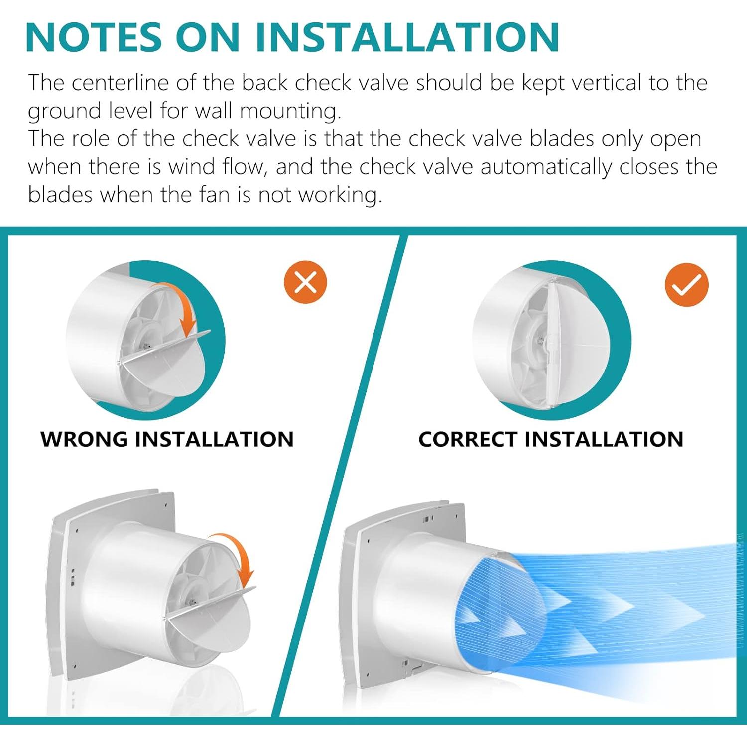 Ventilador de Escape HG Power 6" para Baño y Cocina 25W